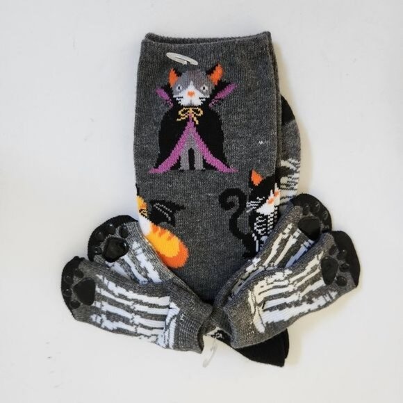 halloween pet & owner socks matching set - cats - Picture 3 of 3